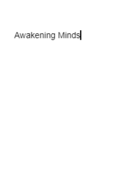 Awakening Minds